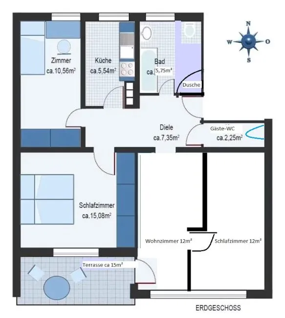 Apartament Me qira - 85740 munich DE Image 4